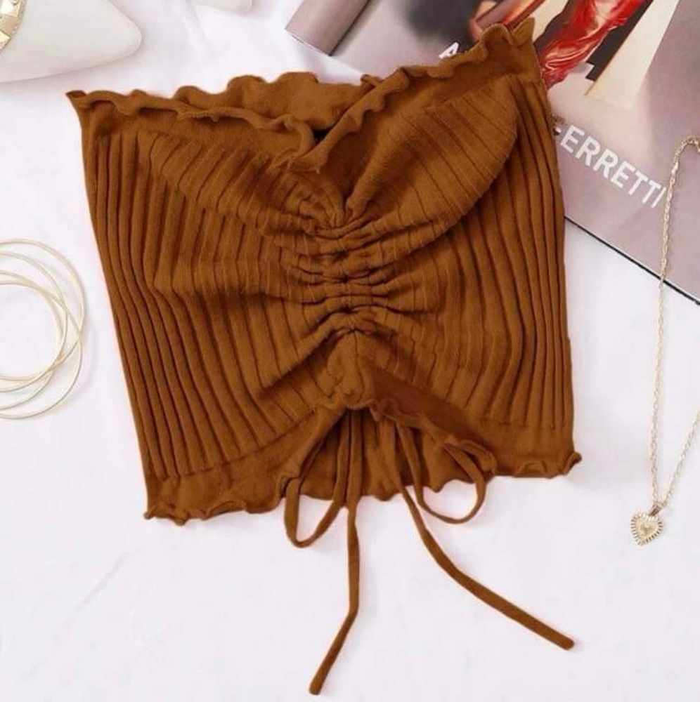 Burnt Orange Tube Top